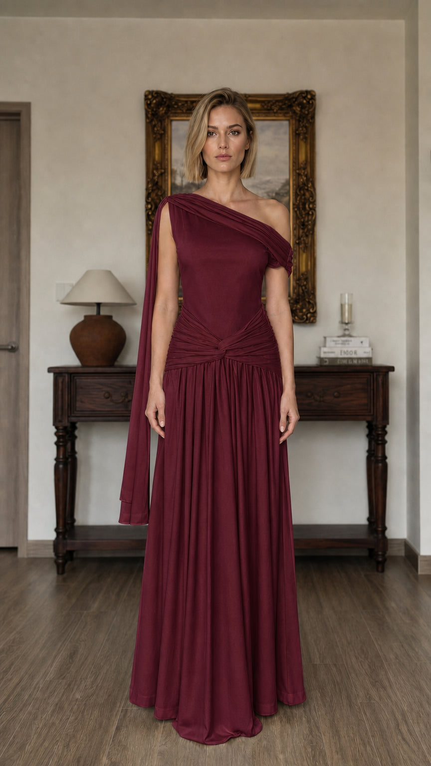 Front view in Burgundy color variant