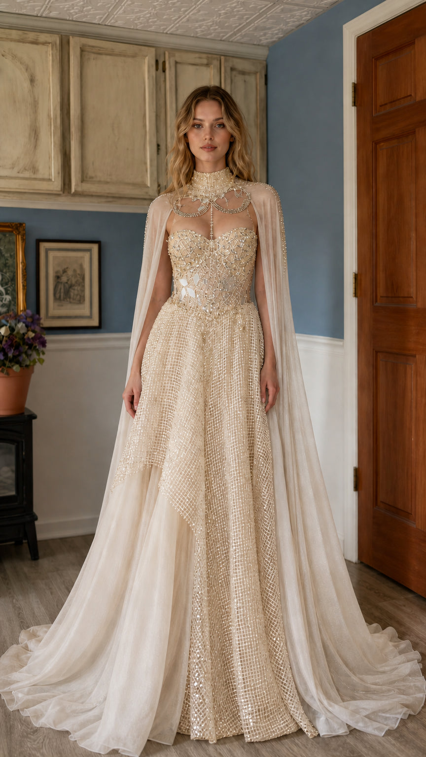 Front view of champagne color variant