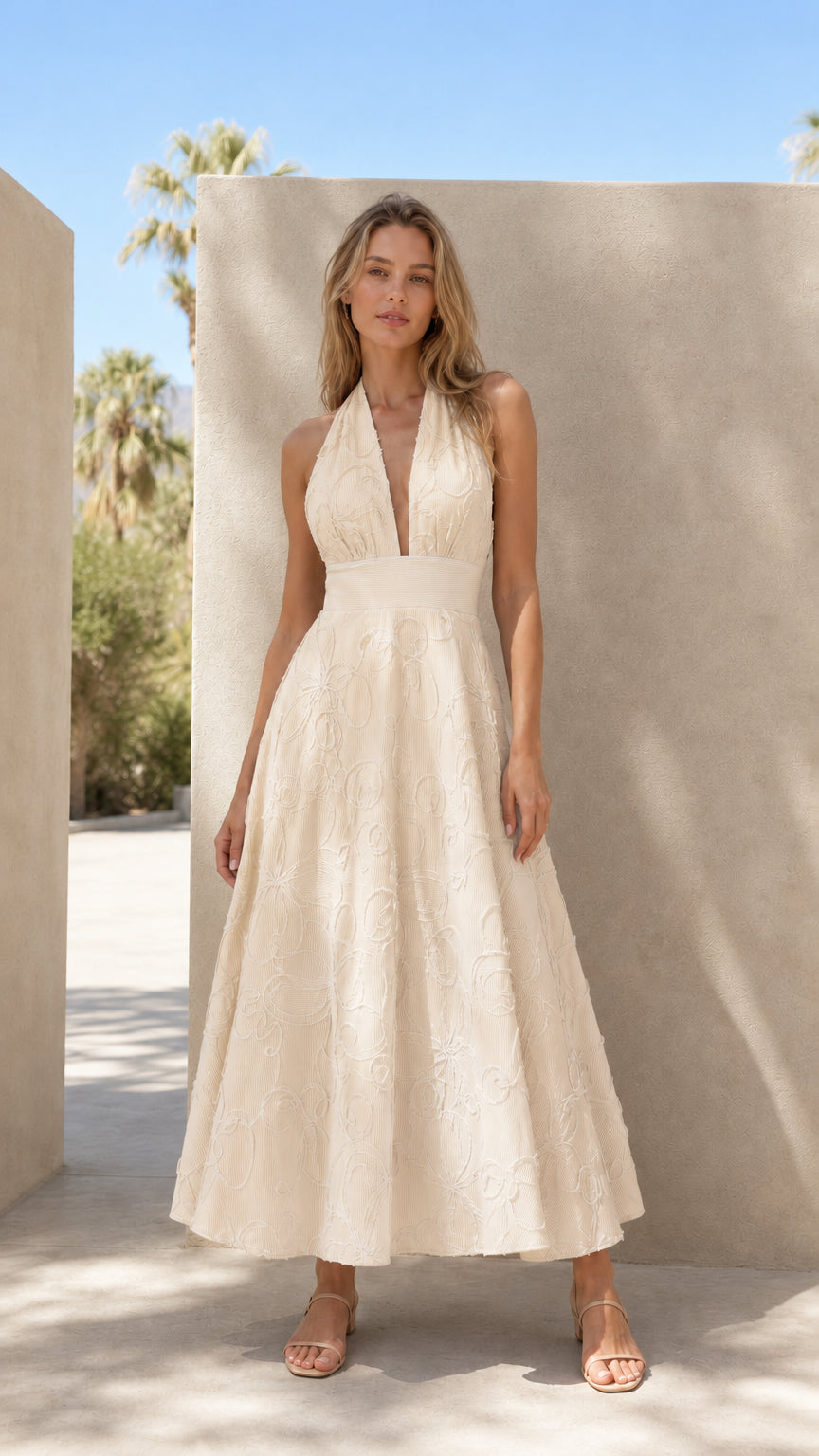 Front view of champagne color variant
