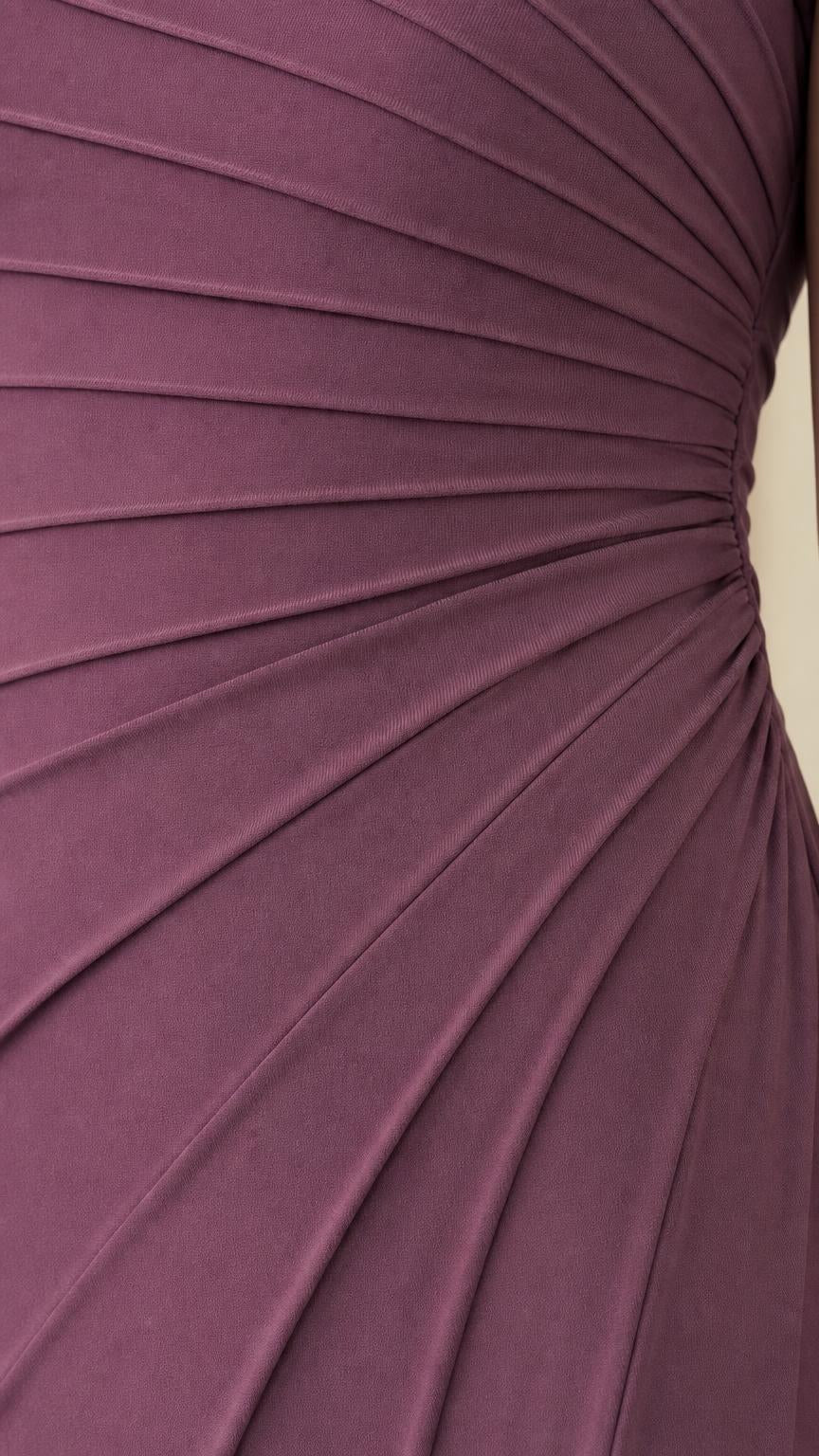 Close-up detail of pleated bodice texture
