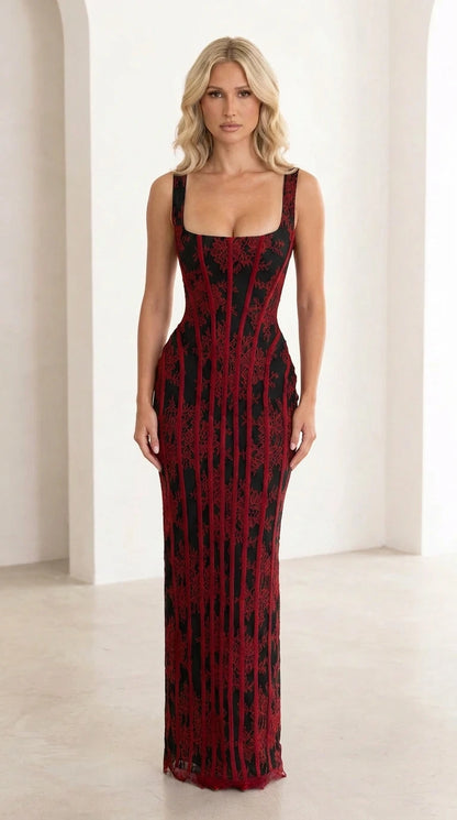 Front view of black and red variant