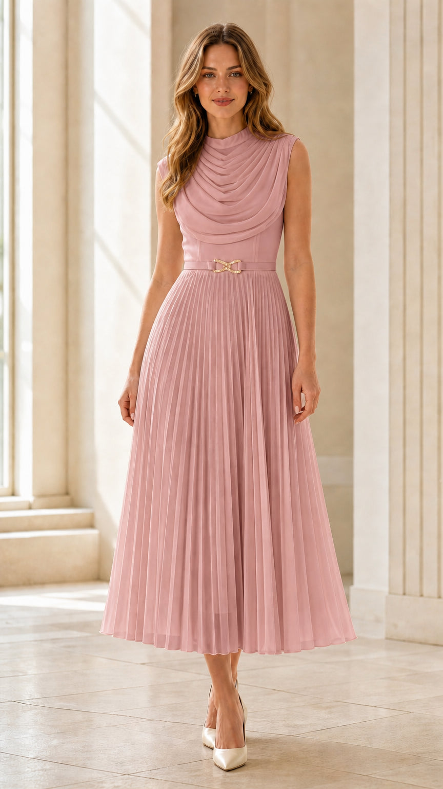 Front view in pink color variant