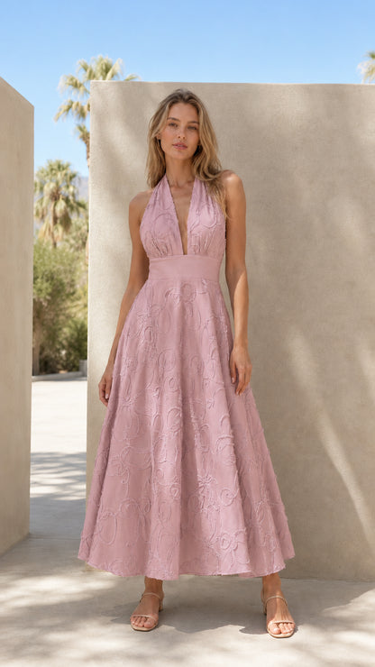 Front view of dusty pink color variant