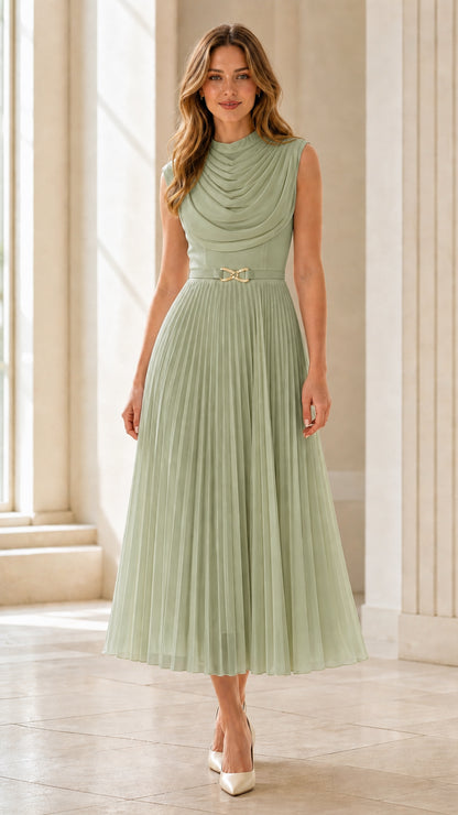 Front view in sage green color variant