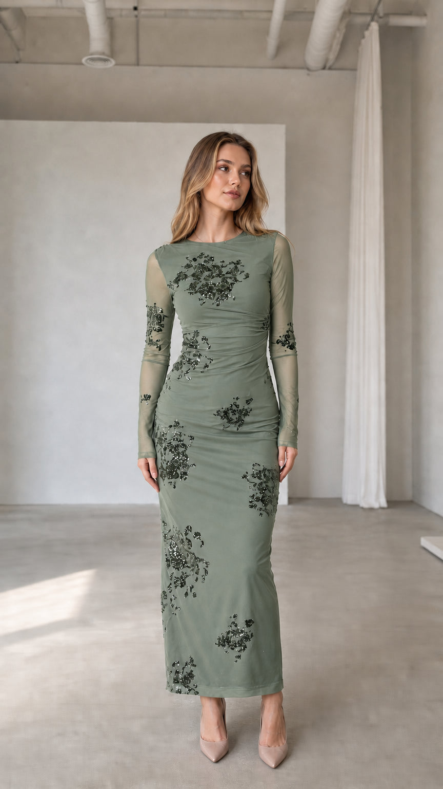 Sage green color variant full view