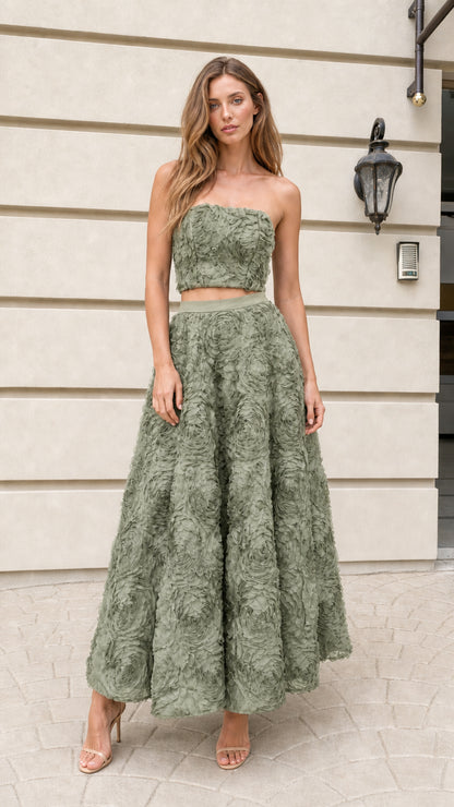 Front view of the sage color variant