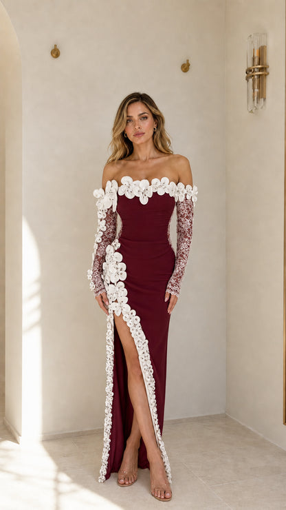 Front view of burgundy color variant
