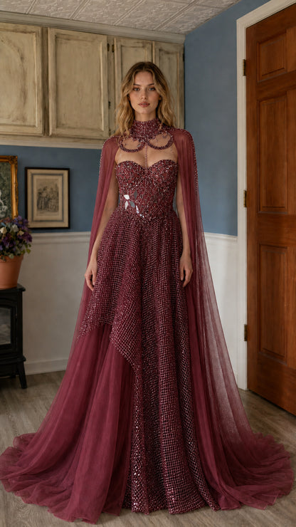 Front view of burgundy color variant