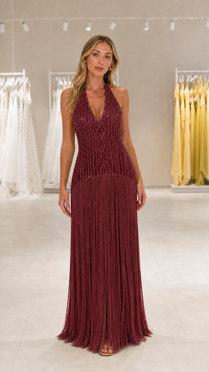 Front view of the Burgundy color variant