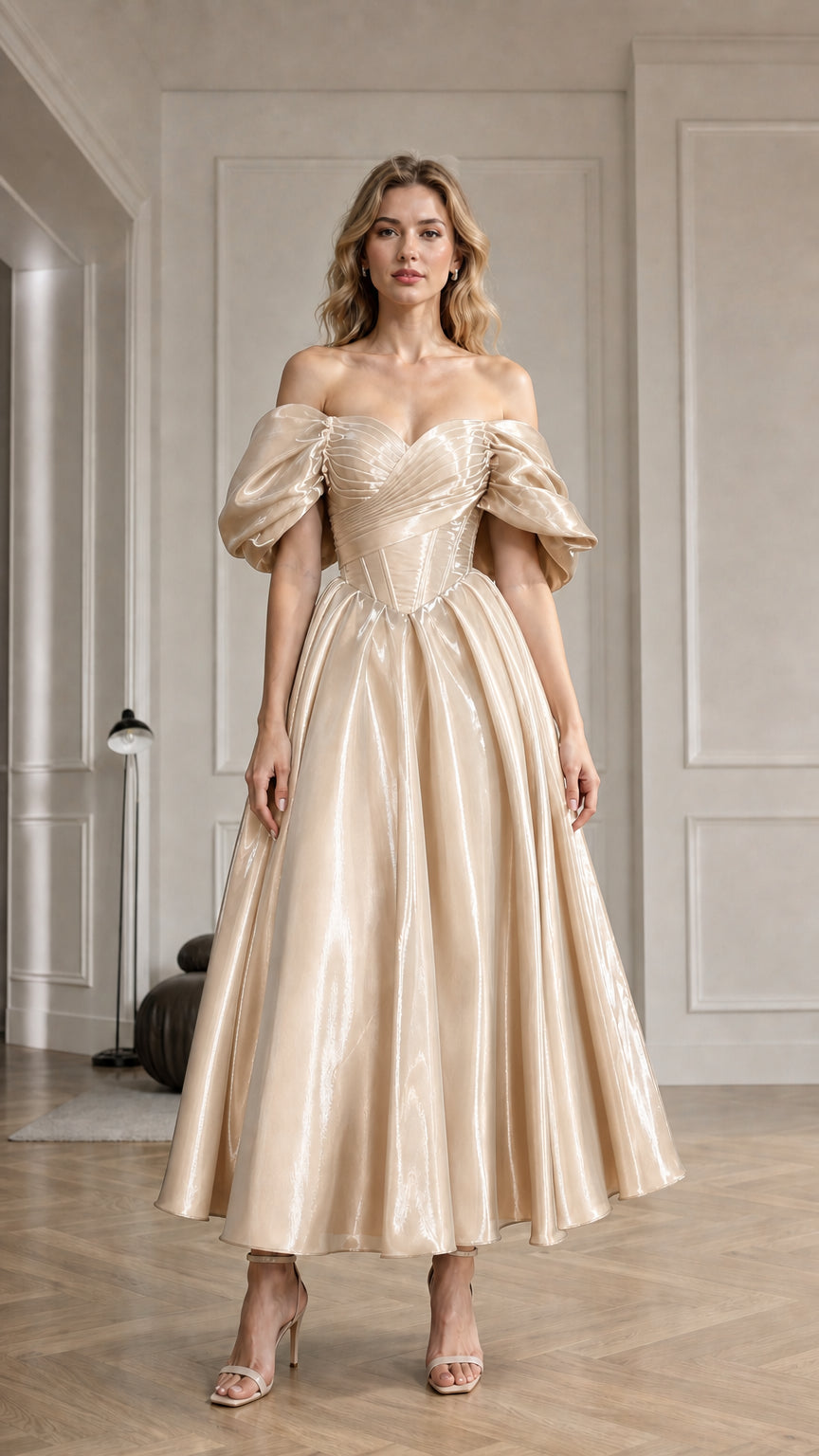 Front view of champagne color variant