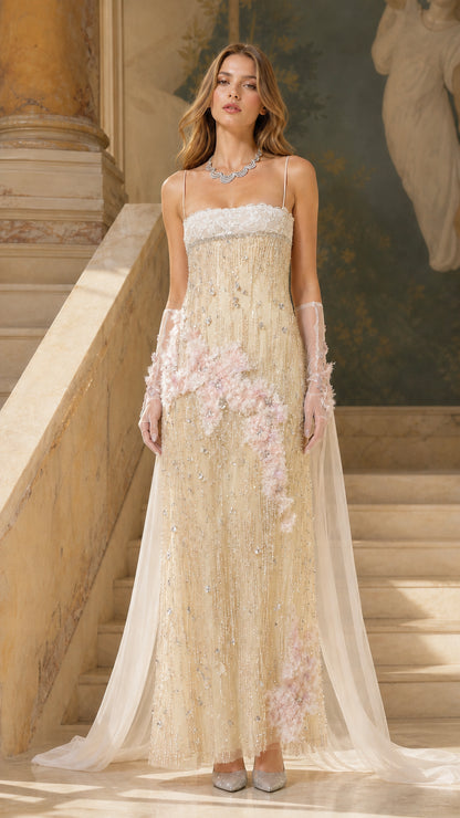 Front view of champagne color variant