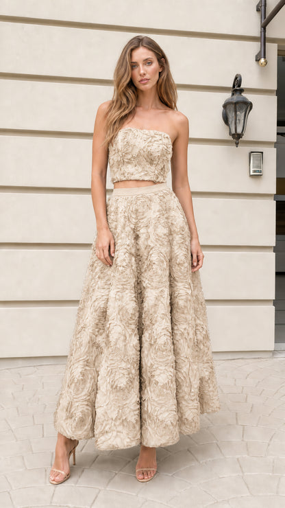 Front view of the beige color variant
