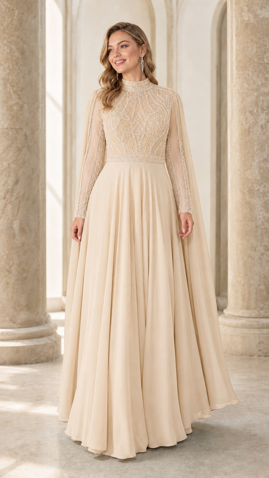 Front view of champagne color variant